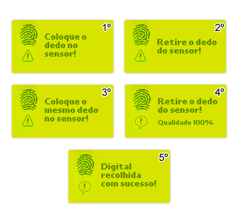 registar impressão digital
